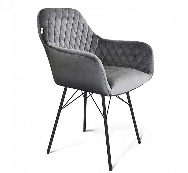 Стул Sheffilton SHT-ST38/S64 угольно-серый/чёрный муар - Вид 1