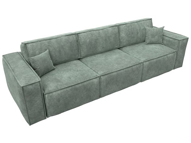 Диван прямой Лига-081 НПБ Лонг Велюр зеленый - Вид 6