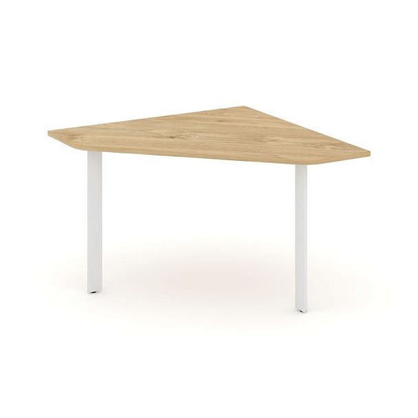 Style Project Next Угловой элемент переговорного стола SN-59.UPRG-031 Тиквуд Светлый/Металл Белый 1180*1180*750 - Вид 1