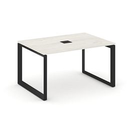 Style Project Next Стол переговорный SN-59O.SPRG-004 Дуб Наварра/Металл Черный 1580*980*750 - Фото предпросмотра