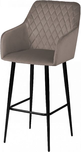 Комплект барных поворотных кресел Барли К, Confetti mocco/черный, 2 шт. - Вид 2