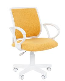 Кресло Chairman Kids 112 Россия ткань В лимон, белый пластик - Фото предпросмотра