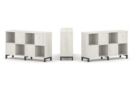 Стайл Проджект Набор стеллажа 2-х сторон., 2 яр. SN.NSD-241 Дуб Наварра/Металл Антрацит 1488*400*881 - Фото предпросмотра