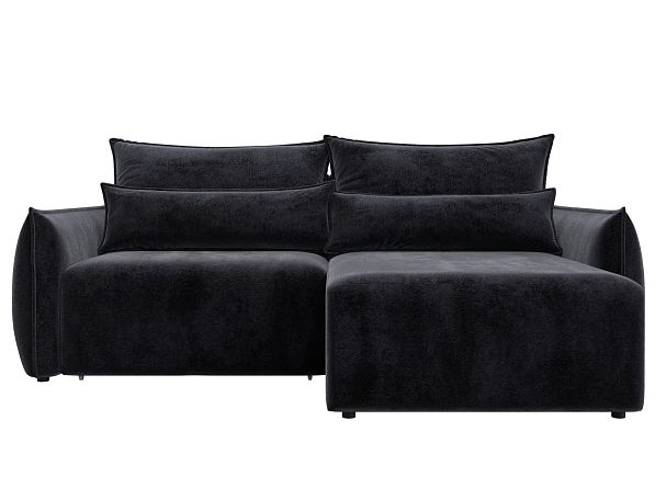 Диван угловой Лига-051 НПБ угол универсальный Велюр серый - Вид 2