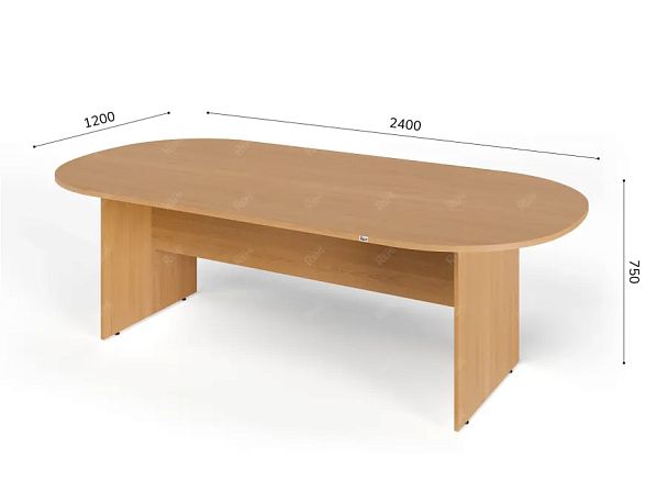 ЛАЙТ / LIGHT RLG010-24x12 Конференц-стол 240x120x75 Бук - Вид 5