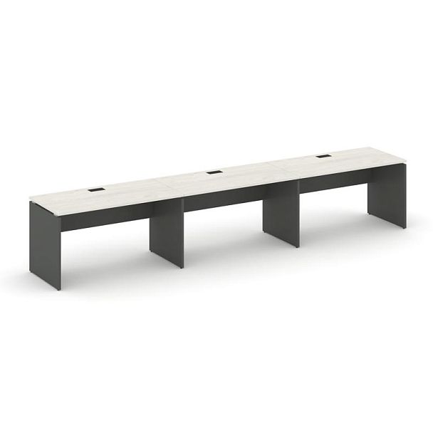 Стайл Проджект Рабочая станция 1 сторон. SN-D.ORS-044 Дуб Наварра/Антрацит NEW/Черная Заглушка 4740* - Вид 1