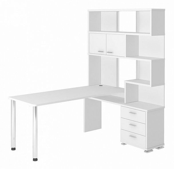 Стол компьютерный Домино СР-420/170 Белый правый - Вид 1