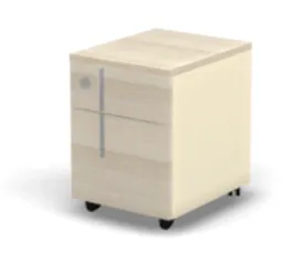 RAC021-40x50 ACCORD Тумба, 1 ящик+1 файлбокс, левая 408х500х557 Сосна Аланд/Кашемир - Фото предпросмотра