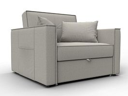 Кресло-кровать Лига-104 (80) Рогожка бежевый - Фото предпросмотра