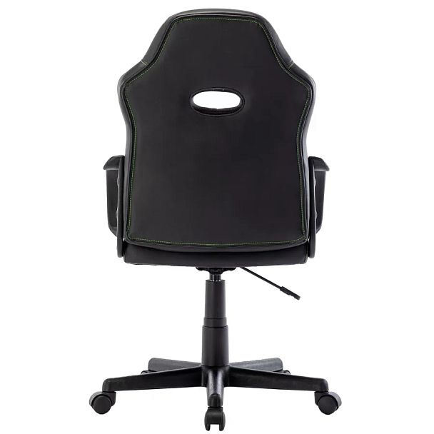 Кресло компьютерное BRABIX "Stripe GM-202", экокожа, черное/зеленое, 532511 - Вид 5