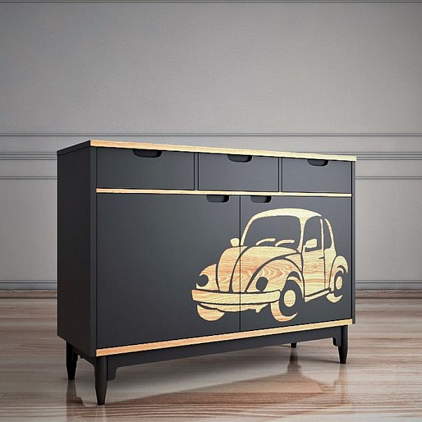 Комод с машиной "Travel" TRV04G - Вид 2