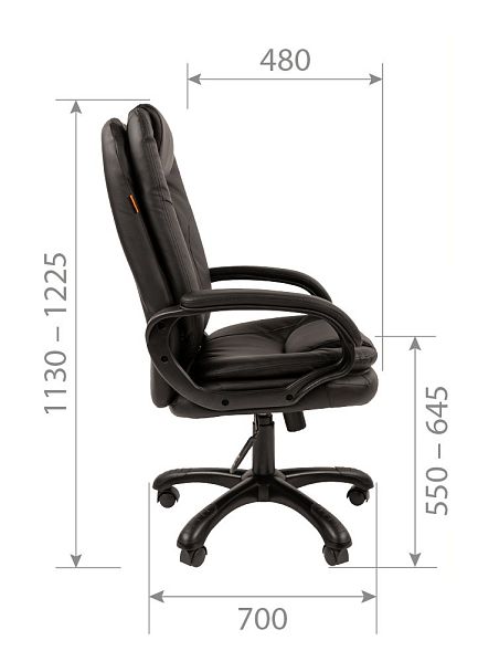 Кресло CHAIRMAN 668, экокожа, бежевый - Вид 6