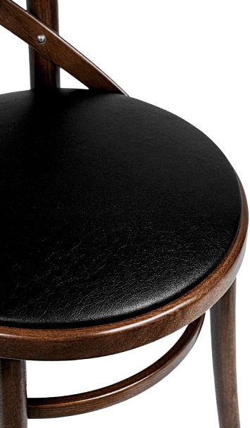 Стул деревянный венский Виен темный орех/коричневая экокожа - Вид 6