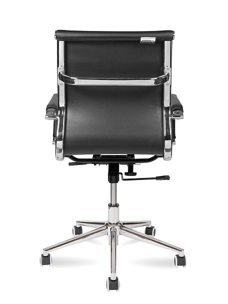 Кресло Техно LB / хром / черная экокожа - Вид 5