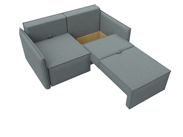 Диван прямой Либерти мини Рогожка серый - Вид 7