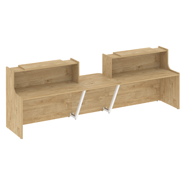 Ресепшн "Onix" O.R-K-19 тиквуд светлый/белый - Вид 1