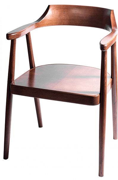 Комплект деревянных стульев с подлокотниками Боэн светлый орех, 4 шт. - Вид 1