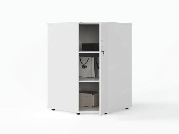 ЛАЙТ / LIGHT RLG053-8x8 Угловой шкаф 80x80x113 Белый - Вид 2