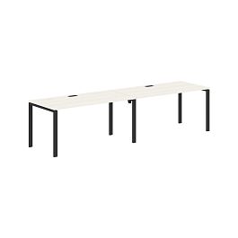 Стол 2-х местный EUWST 3180 Ясень Траун/Черный 3126х800х750 EDIS - Фото предпросмотра