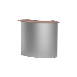 Стойка ресепшн угловая СР-60/60R ясень шимо темный - Фото предпросмотра