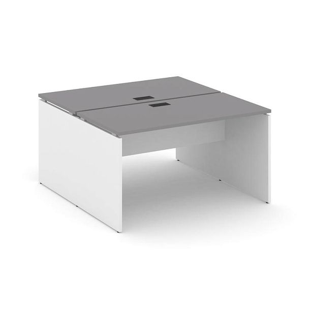 Стайл Проджект Рабочая станция двухсторонняя SN-D.DRS-021 Серый Пепел/Белый/Черный Заглушка 980*1632 - Вид 1