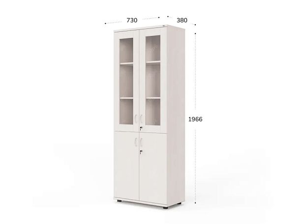 ЛАЙТ / LIGHT RLG041-70x35 Шкаф 4 двери 70x35x183 Дуб Молочный - Вид 4