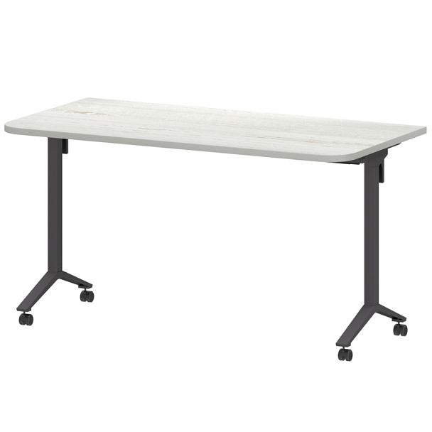 Стол мобильный складной радиусный МБ25-140.70Р Сосна винтер/Антрацит 1400x700x750 Моби - Вид 1