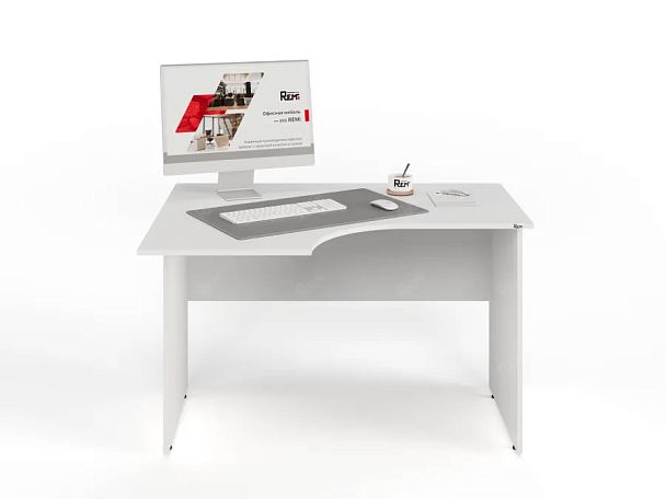 UNITY PС3-12 L БЕЛЫЙ Офисный стол угловой Левый 1200х900х750 - Вид 1