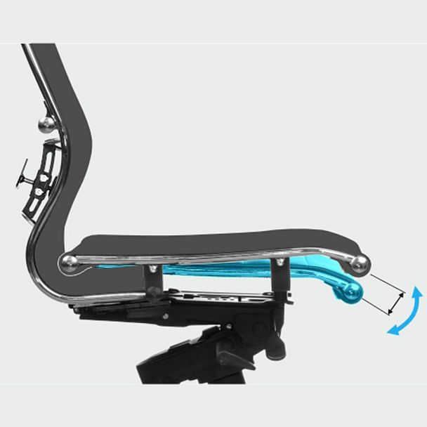 Кресло МЕТТА "ErgoLife" 10 B1-104D, хром, синхромеханизм, 2D-подлокотники, прочная сетка, черное - Вид 10