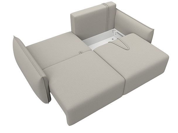 Диван прямой Лига-051 НПБ Рогожка бежевый - Вид 8