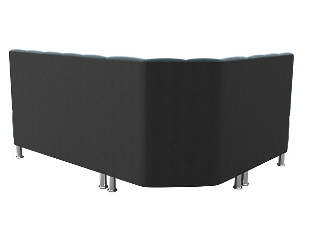 Кухонный угловой диван Кантри левый (полностью Велюр бирюзовый) - Вид 7