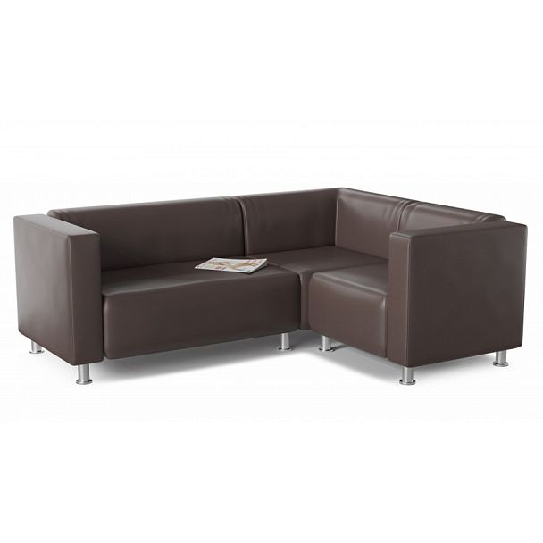 Диван Клепан коричневый - Вид 1
