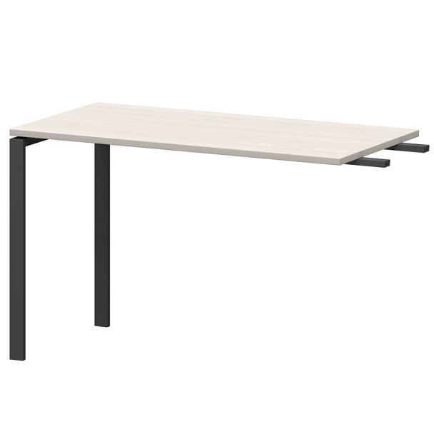 Бриф-приставка на металлокаркасе АМ-120.60 Ясень шимо/Антрацит 1200x600x760 Арго-М - Вид 1