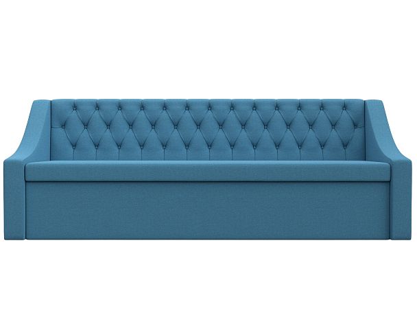 Диван кухонный прямой Мерлин Рогожка голубой - Вид 2