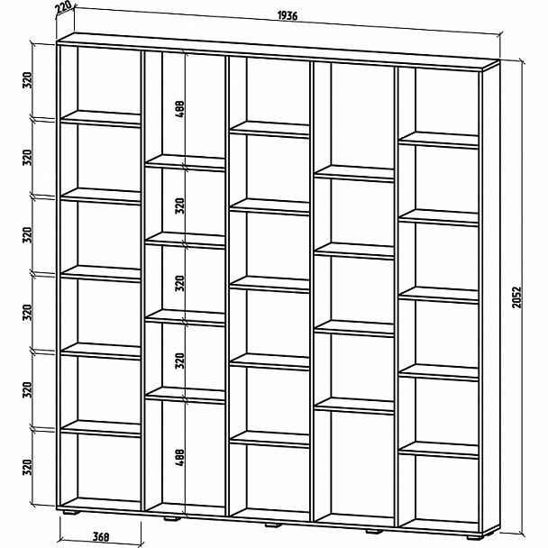 Стеллаж Эльбрус-5 - Вид 4