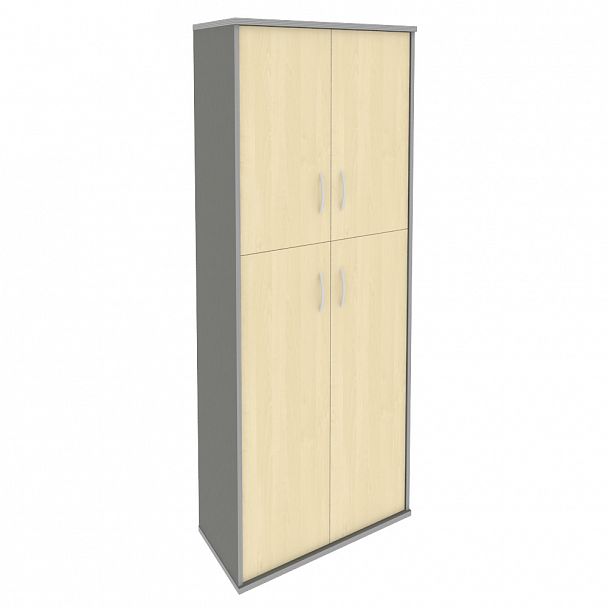 Шкаф "Riva" А.СТ-1.8 клен/металлик - Вид 1