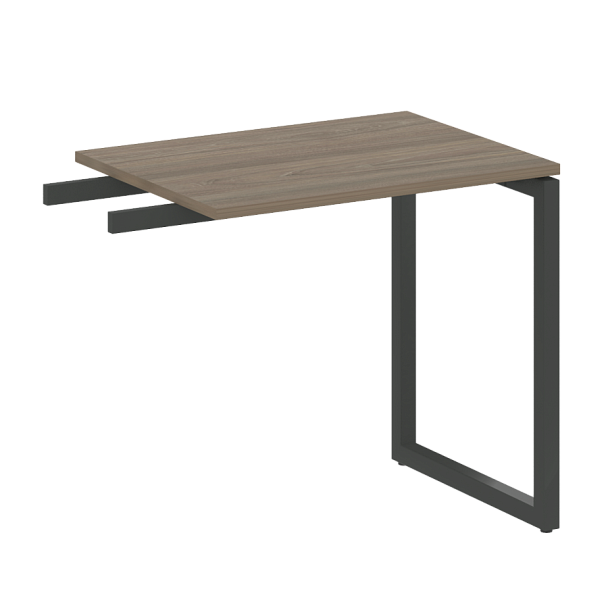 Metal System Quattro Приставной элемент на О-образном м/к 40БО.ПР-2 Вяз/Антрацит металл 800*600*750 - Вид 1