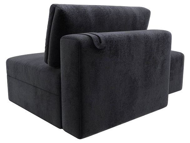 Модули диван и пуф Лига-060 НПБ Велюр серый - Вид 5