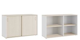 Тумба с раздвижными фасадами Tess 120x45x75 дуб шамони светлый - Фото предпросмотра