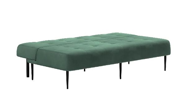 Monaco диван-кровать прямой трехместный, без подлокотников, бархат зеленый 19 - Вид 7
