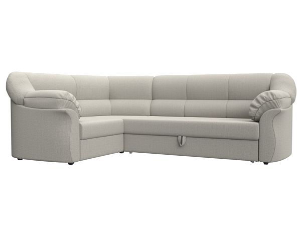 Диван угловой Карнелла левый угол Рогожка бежевый - Вид 1