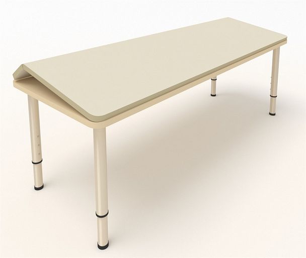 Детский стол с регулируемой наклонной столешницей бежевый, гр.0-3 - Вид 1