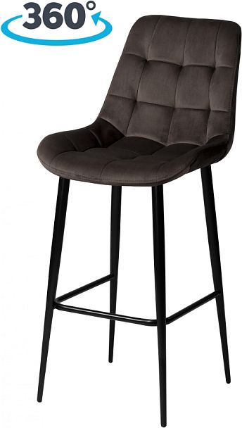 Комплект барных поворотных стульев Эйден, Confetti stone/черный, 3 шт. - Вид 1