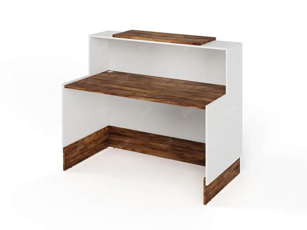 RTD082-140-SH ТАНДЕМ / TANDEM Стойка ресепшн 1-140 1400х700х1200 Таксония шоколадная - Вид 2