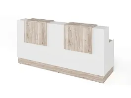 RTD085-240-MA ТАНДЕМ / TANDEM Стойка ресепшн 2-240 2400х700х1200 Дуб Маувелла - Фото предпросмотра