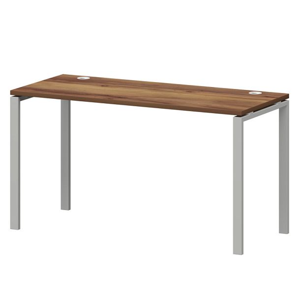 Стол на металлокаркасе СМС25-П-12К.60.Пр25 Таксония/Белый 1200x600x750 Смарт - Вид 1