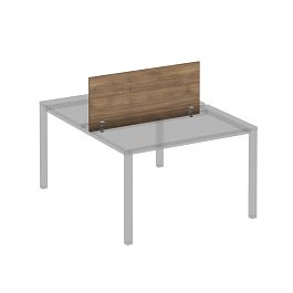 Экран для рабочей станции 120 на сером металлокаркасе КФ Комфорт КФ К.С 846 ШТ дуб шамони темный - Фото предпросмотра