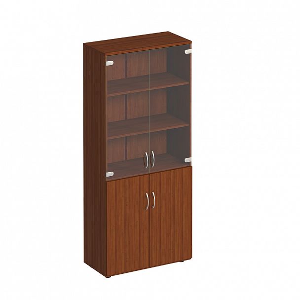 Шкаф для документов со стеклом "Комфорт" К 379  французский орех - Вид 1
