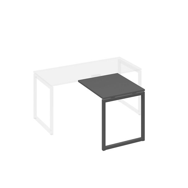 Брифинг-приставка каркасе QUATTRO металлический A4 А4 Б4 073 БП антрацит премиум / металлокаркас антрацит - Вид 1