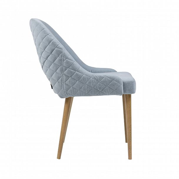 Стул Мила Диамант, флок Emmanuelle Mint, cтаринный орех - Вид 3